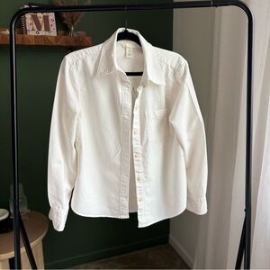 Classic White Button-Up Shirt